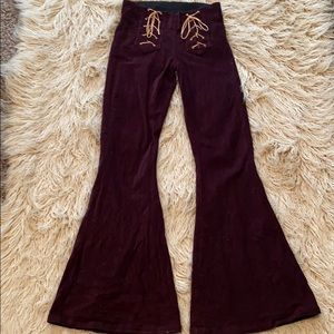 Judith March corduroys flare high wasted Pants.